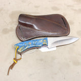 NEW 5" Forged Drop Point Knife w/ Sheath #08116837