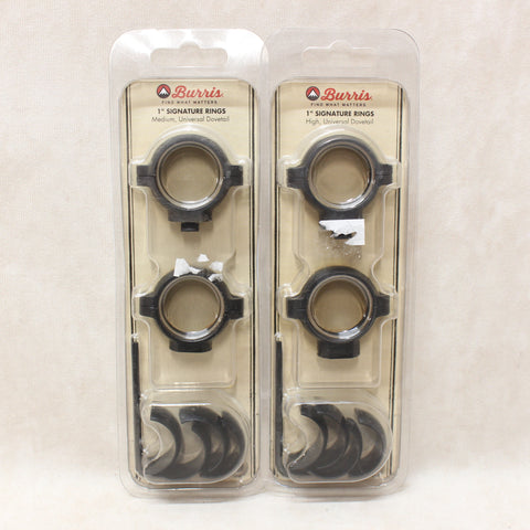Signature 1" Universal Scope Rings x2 Pair #12015838