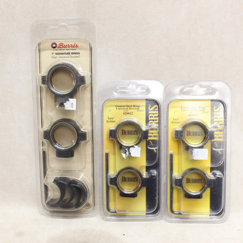 Signature & Custom Steel 1" Scope Rings x3 Pair #12015841