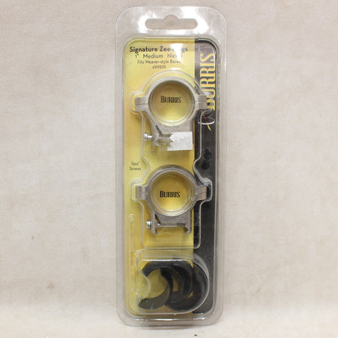 Zee Signature 1" Silver Scope Rings #12015842