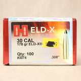 NEW Bullets 30 Cal 178gr ELD-X x100 #05216ae0