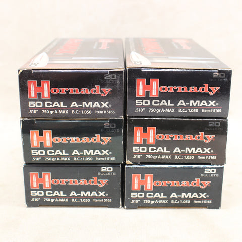 Bullets 50 Cal A-Max Match x120  #12015866