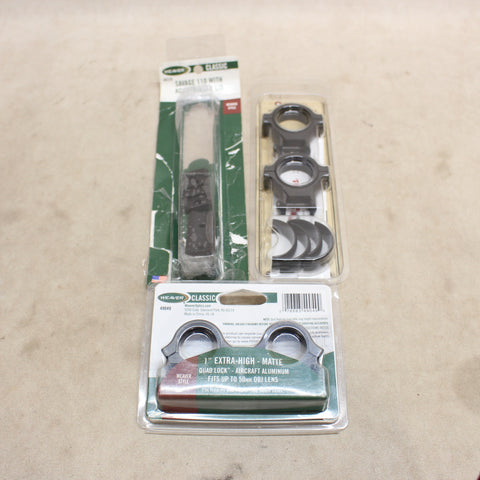 Signature Zee 30mm & Quad Lock 1" Scope Rings w/ Bases #06305814
