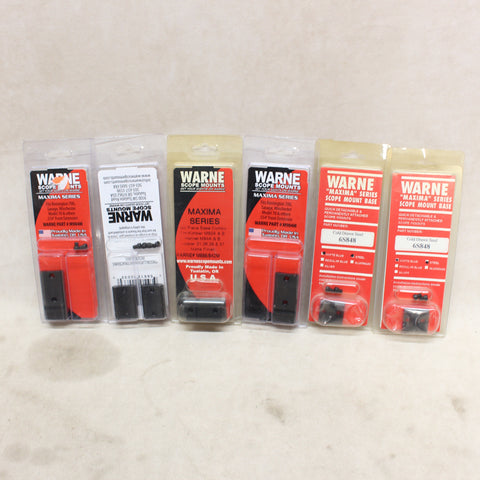 Assorted Maxima Steel Scope Bases x6 #12025803