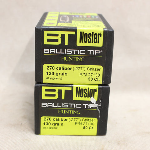 Bullets 270 Cal 130gr Ballistic Tip x100 #12025820