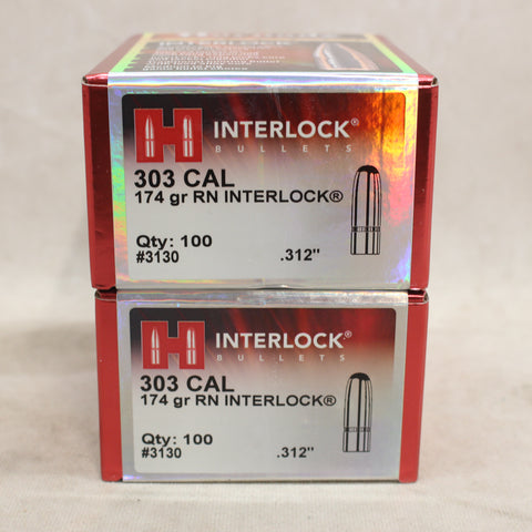 NEW Bullets 303 Cal 174gr RN InterLock x200 #12045aa3