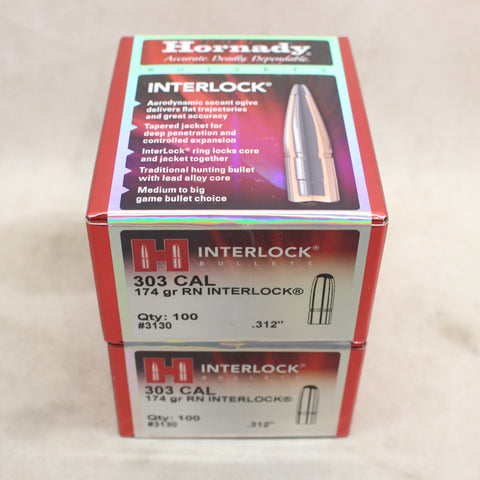 NEW Bullets 303 Cal 174gr RN InterLock x200 #12045aa4