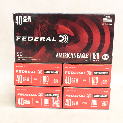 NEW Ammo 40 S&W 180gr FMJ x250 #12045aa9