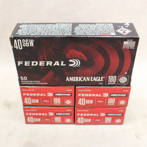 NEW Ammo 40 S&W 180gr FMJ x250 #12045aaa