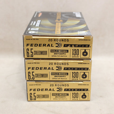 NEW Ammo 6.5 Creedmoor 130gr Hybrid OTM x60 #12045ab2