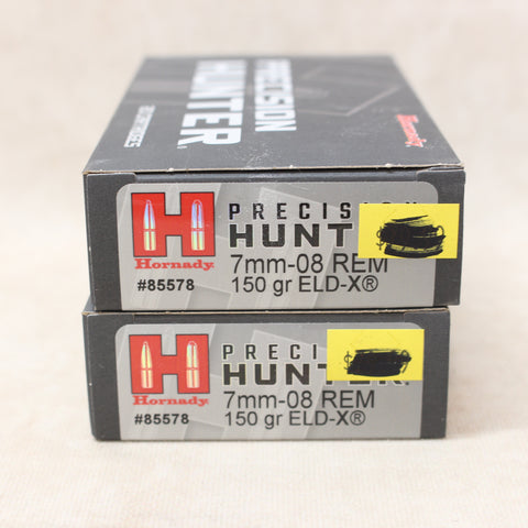 NEW Ammo 7mm-08 Rem 150gr ELD-X x40 #12045ab7