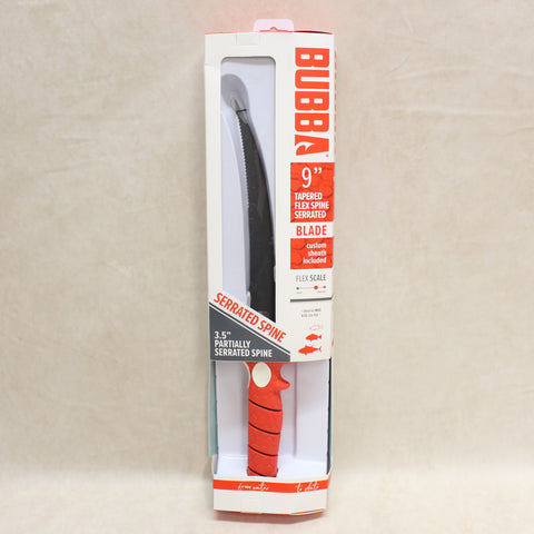 NEW 9" Flex Blade Serrated Spine Fillet Knife #04075900