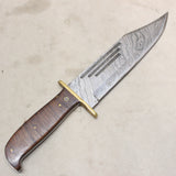 9" Damascus Bowie Knife w/ Sheath #03306848