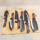 New Chef's Forged 6-Knife Set w/ Leather Roll #08176001