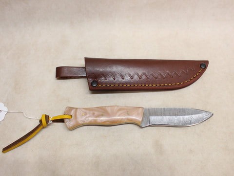 NEW 3.75" Damascus Drop Point Knife #05225803