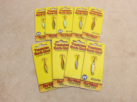 NEW Tungsten Buck-Shot Jigging Spoon x9 #05265814