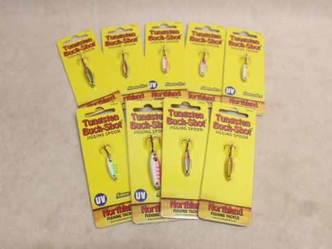 NEW Tungsten Buck-Shot Jigging Spoon x9 #05265815