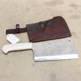 NEW 8" Forged Cleaver w/ Sheath #06226843
