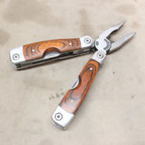 NEW Stainless Steel Multi-Tool w/ Wood Handle #08286ab4