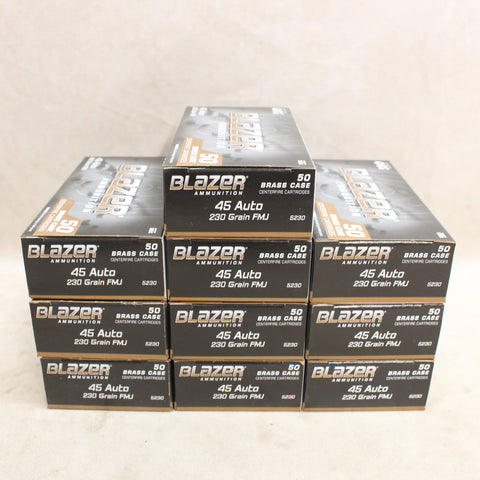 NEW Ammo 45 Auto FMJ x 500 #10275011