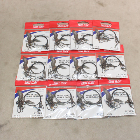 NEW 9" Heavy Duty Wire Leaders x36 #10275818