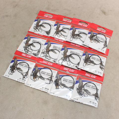 NEW 9" Heavy Duty Wire Leaders x36 #10275819