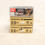 Ammo 30-06 Sprg 180gr Partition x39 w/ Bonus 25-06 #06296802