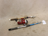 Telescoping Rods x2 w/ Vintage Reel #06296826