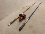 Telescoping Rods x2 w/ Vintage Reel #06296826