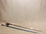 Telescoping Rods x2 w/ Vintage Reel #06296826