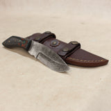 NEW 4.25" Damascus Skinner w/ Sheath #10285825