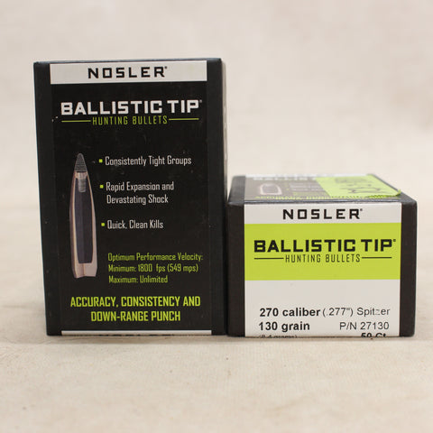 Bullets 270 Cal 130gr Ballistic Tip x100 #10285828