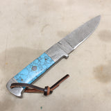 NEW 4.5" Damascus Straight Back Knife #08316830