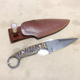 NEW 4.5" Forged Spear Point Knife w/ Sheath #08316832