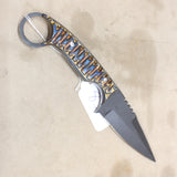 NEW 4.5" Forged Spear Point Knife w/ Sheath #08316832