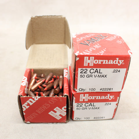 Bullets 22 Cal 50gr V-Max x300 #10295816