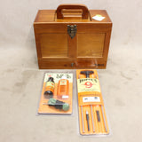 *Unused* Wooden Gun Cleaning Stand w/ Rod & More #09076819