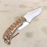 NEW 5" Forged Recurve Knife w/ Sheath #09096832