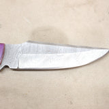 NEW 4" Damascus Straight Back Knife w/ Sheath #07076818