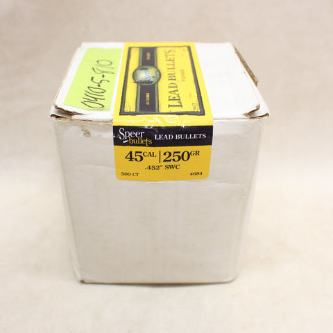 Bullets 45 Cal SWC x500 #04105810