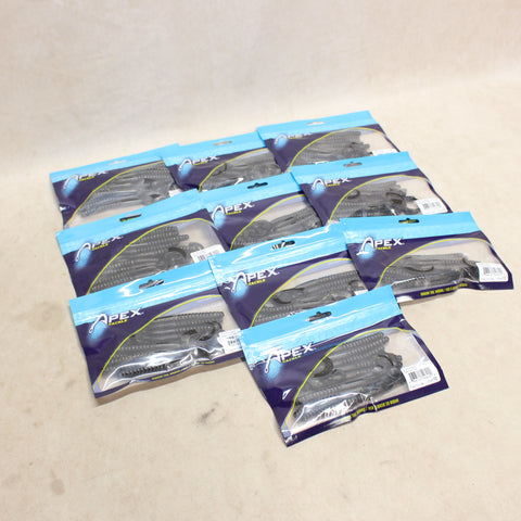 NEW 7" Black/Gold Ribbon Tail Worm Lures x100 #07285826