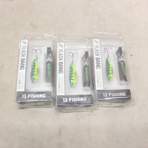 NEW Fire Tiger Flash Bang Jigging Rattle Spoon x3 #09225838