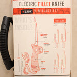 NEW 230v Electric Fillet Knife 4-Blade Set #04145876