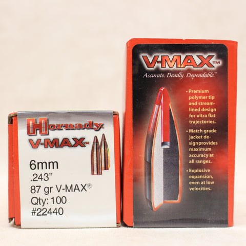 Bullets 6mm 87Gr V-MAX x 200 #04155019