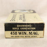 Collector's Ammo 458 Win Mag 500gr FMJ x20 #09146803