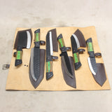 New Chef's Forged 6-Knife Set w/ Leather Roll #07206001