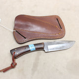 NEW 4.5" Forged Clip Point Knife w/ Sheath #03096868