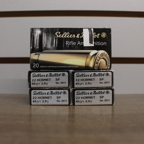 NEW Ammo 22 Hornet 45gr SP x100 #02115a73