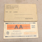 Vintage Gasoline Ration Booklet #07206838