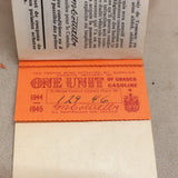 Vintage Gasoline Ration Booklet #07206838